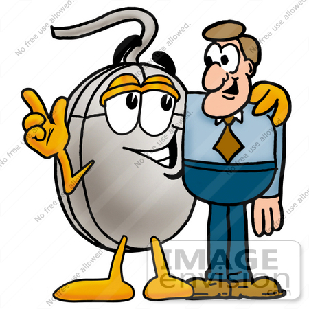 450x450 Clip Art Graphic Of A Wired Computer Mouse Cartoon Character
