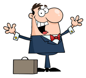 300x270 Salesman Clipart Image