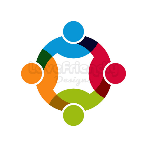 570x570 People Logo Three Persons In Circle Cliprt. Concept