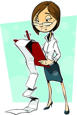 247x368 Free Vector Cartoon Business Woman Free Vector Download (28,456