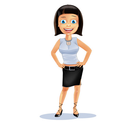 456x418 Successful Business Woman Clip Art