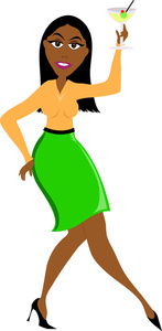 147x300 African American Women Clipart