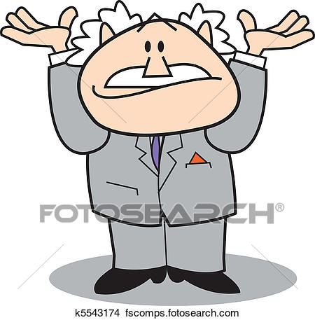 450x457 Clipart Of Business Man Hands Up In Air K5543174