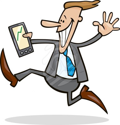 385x400 Happy Business Man Clipart