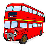 170x170 Red Bus Clip Art