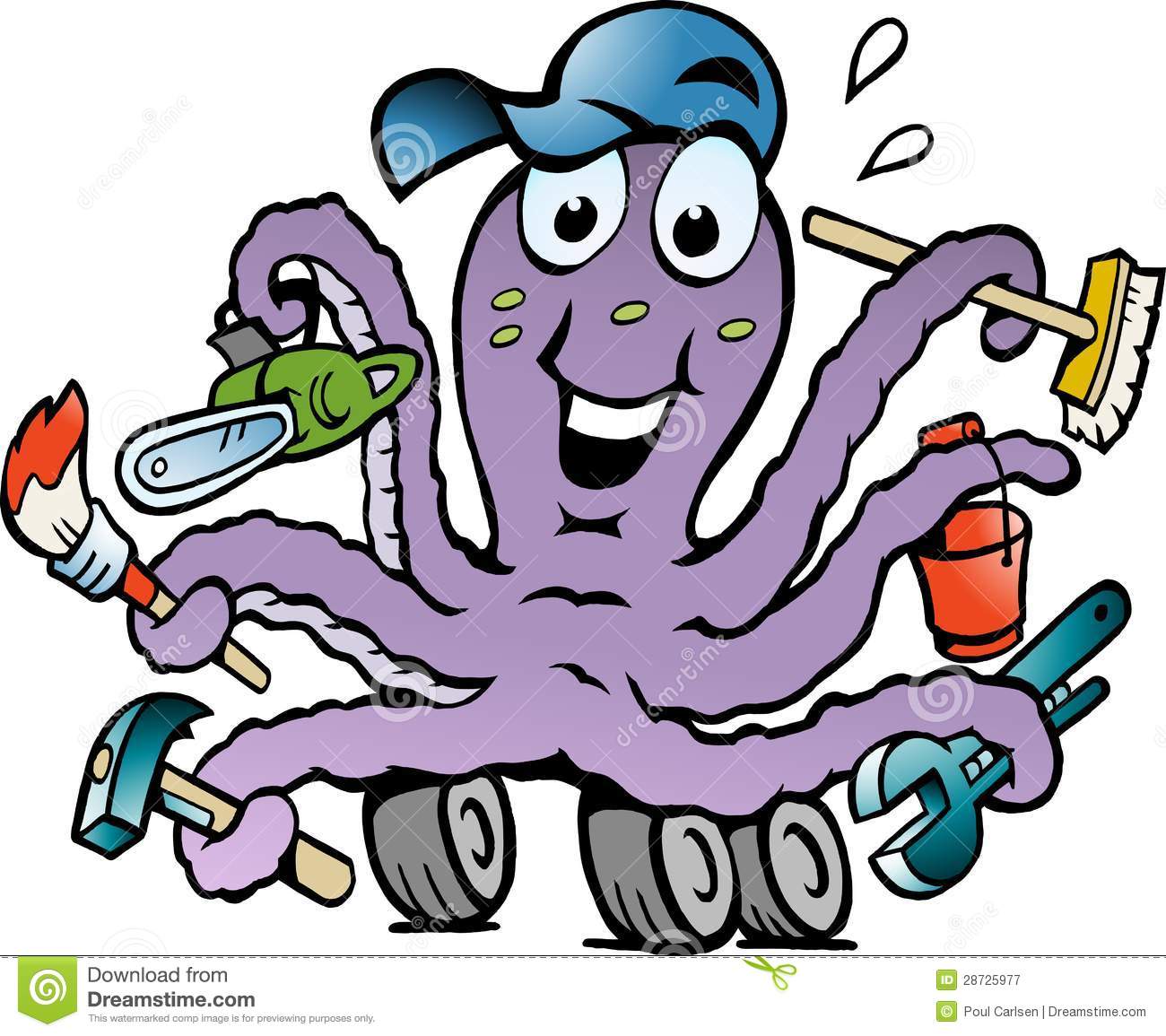 1300x1155 Octopus Clipart Busy