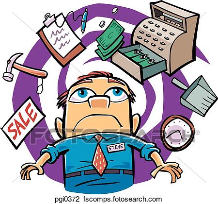 450x420 Busy Clipart