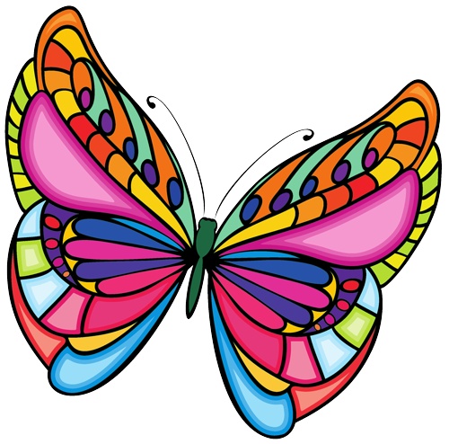 500x494 Butterfly Clip Art