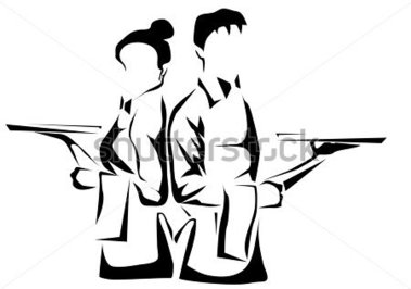 379x266 Gastronomie Kellner Clipart