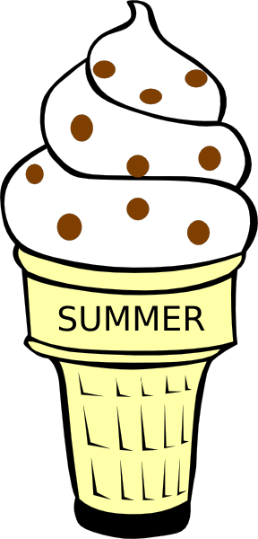288x600 Butter Pecan Ice Cream Cone Clip Art