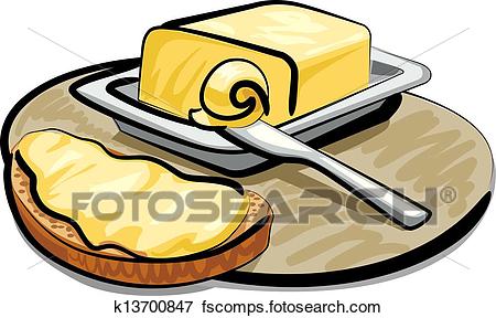 450x288 Clip Art Of Butter With Sandwich K13700847