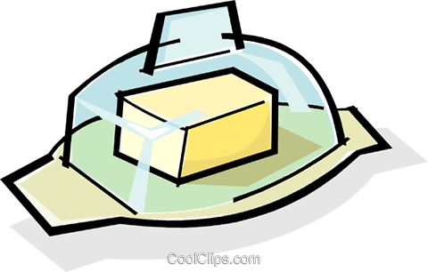 480x306 Buttermargarine Container Royalty Free Vector Clip Art