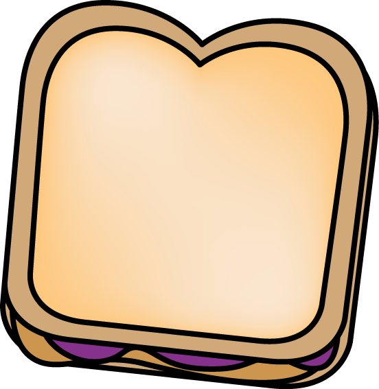 552x567 Peanut Butter And Jelly Sandwich Clip Art
