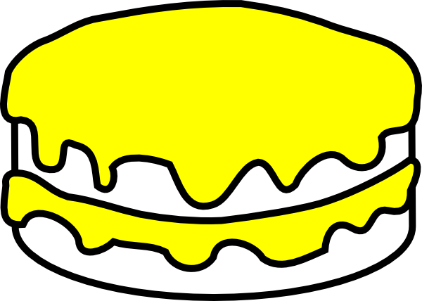 600x428 Yellow And Vanilla Cake Clip Art