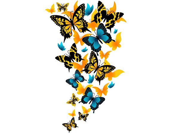 580x451 Butterflies Flowers Clip Art Clipart Panda