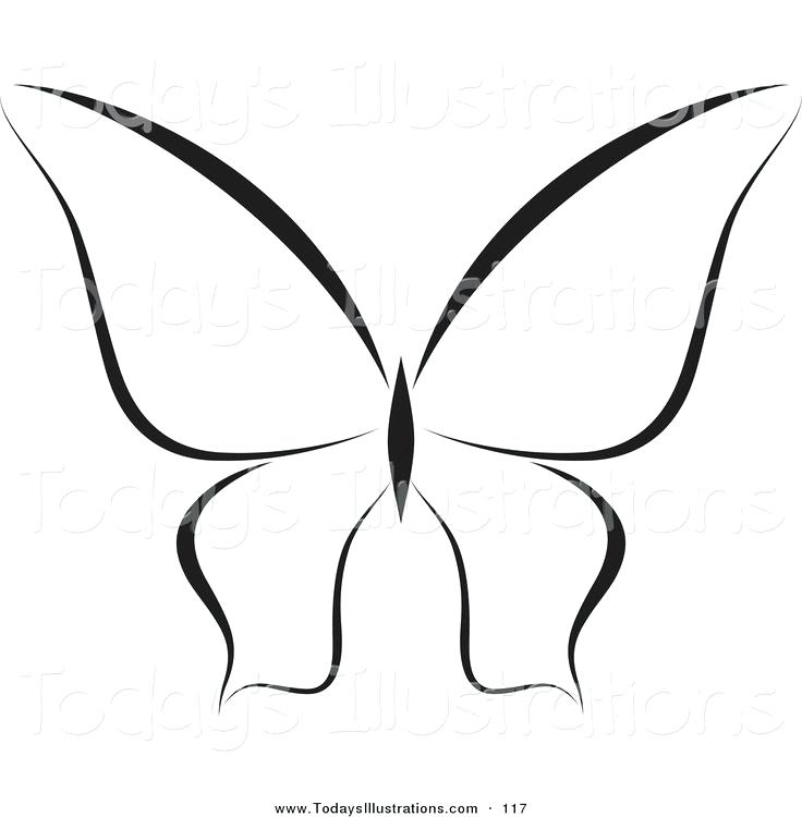 736x750 Butterfly Outline Clipart Amazing Printable Butterfly Outline Free