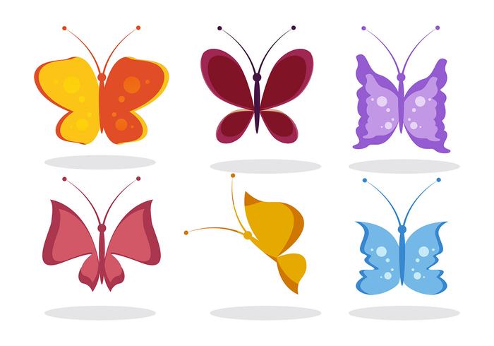 700x490 Butterfly Cartoon Vector
