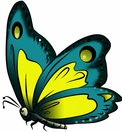 400x434 Butterflies Cartoon Butterfly Clipart 4