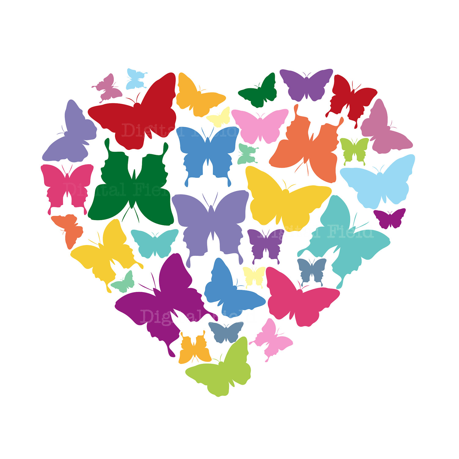 1500x1500 Butterflies Clip Art Clipart 2