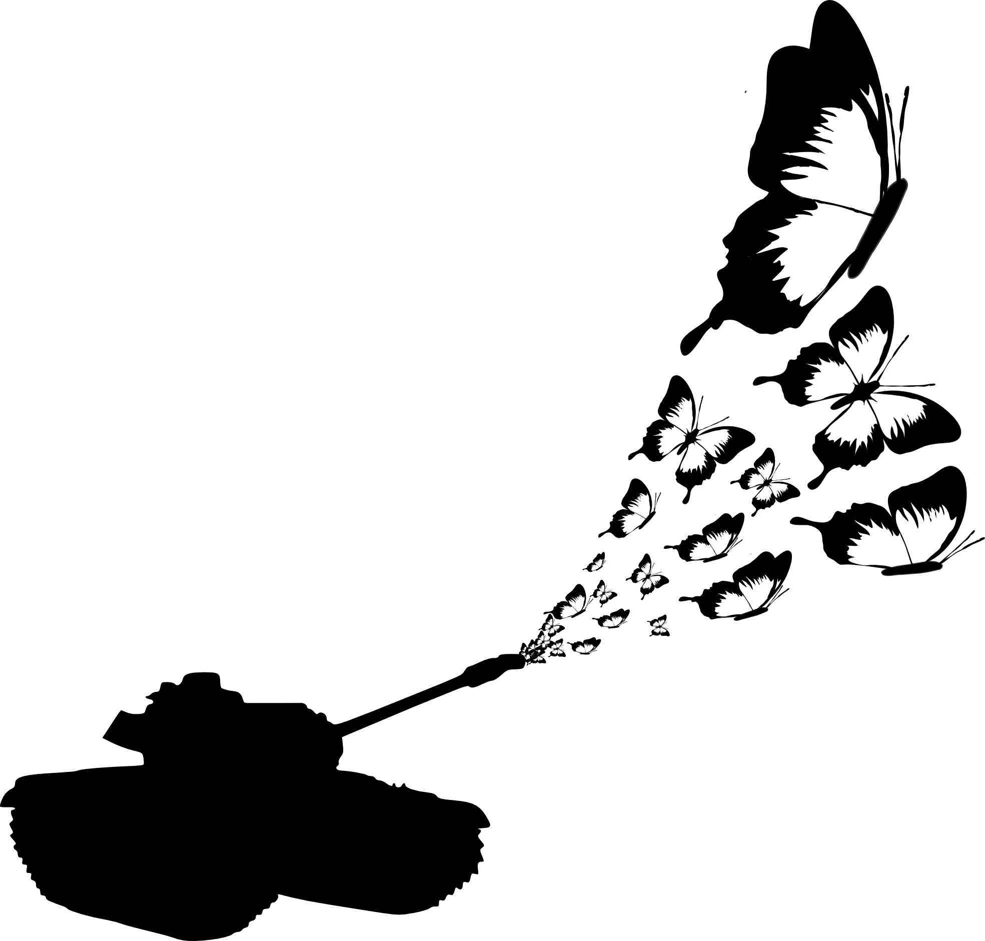 1969x1881 Butterfly Clip Art Black And White (Id 56559) Buzzerg