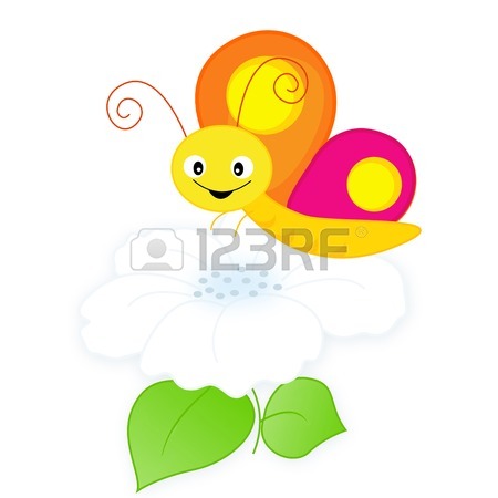 450x450 Cute Butterfly Clip Art Isolated On White Background Royalty Free
