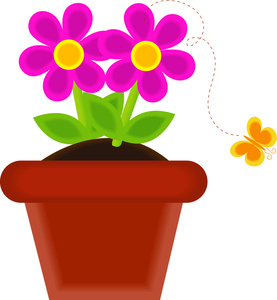 277x300 Flowerpot Clipart Image