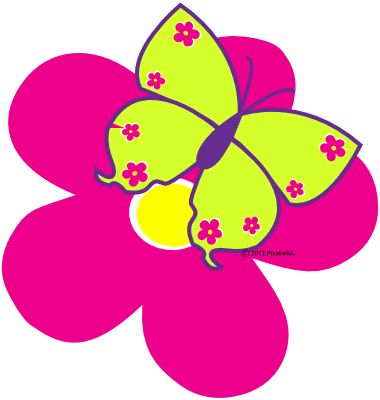 380x400 Spring Clipart Butterfly