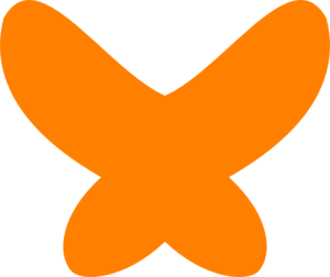 300x252 Butterfly Orange No Border Clip Art