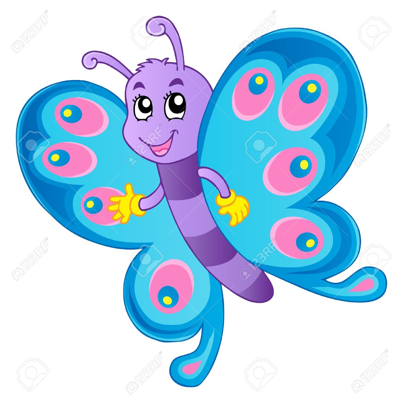 1300x1300 Butterfly Theme Image 1 Stock Photo, Picture And Royalty Free