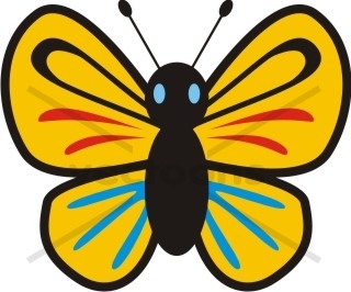 320x266 Cute Butterfly Cartoon