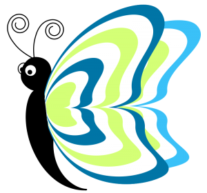 300x280 Butterfly Cartoon Clip Art Download