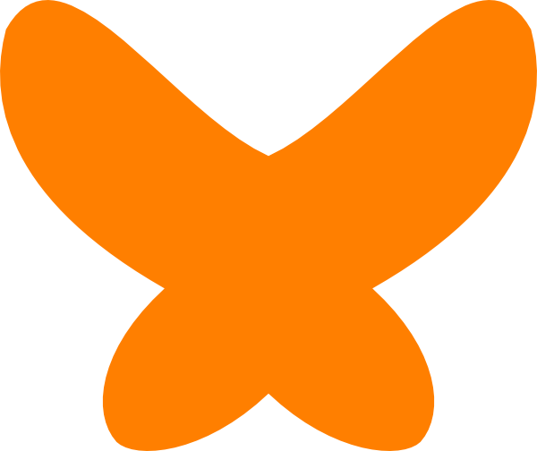 600x504 Butterfly Orange No Border Clip Art