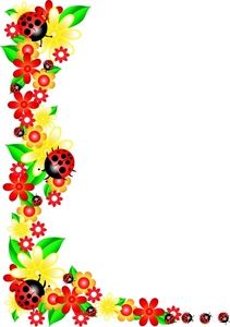 211x300 Winsome Inspiration Floral Border Clip Art Flower Free Butterfly