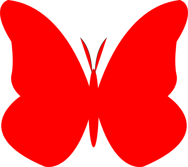 600x533 Bright Butterfly Clip Art