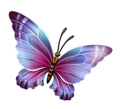 395x351 Dark Clipart Purple Butterfly