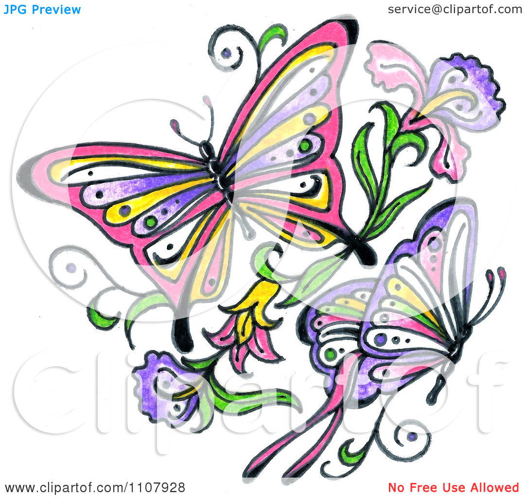1080x1024 Butterflies Flower Clipart, Explore Pictures