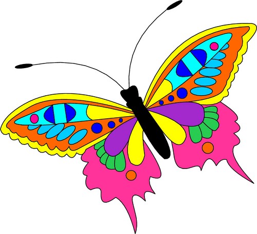 500x457 Butterfly Clipart Images