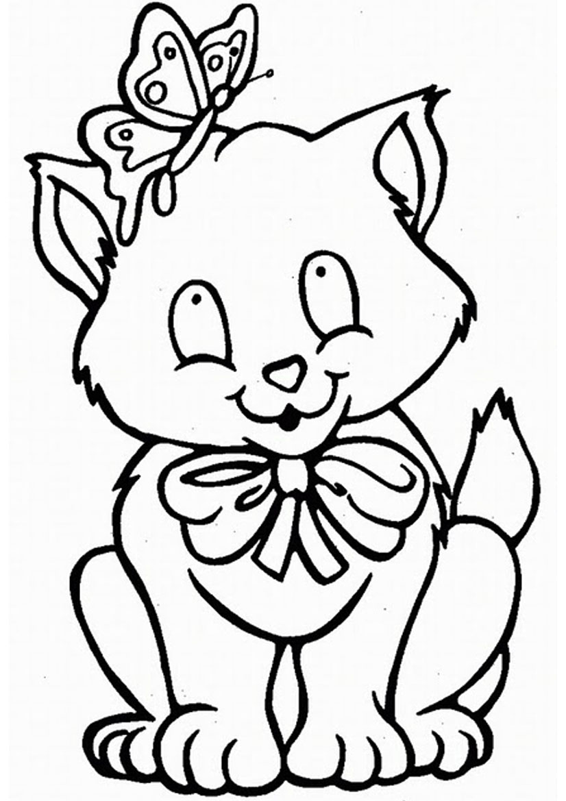 826x1169 Cat Free Coloring Pages