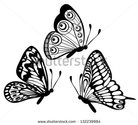 450x407 Profile Clipart Butterfly