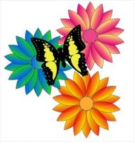 189x200 Free Butterflies Clipart
