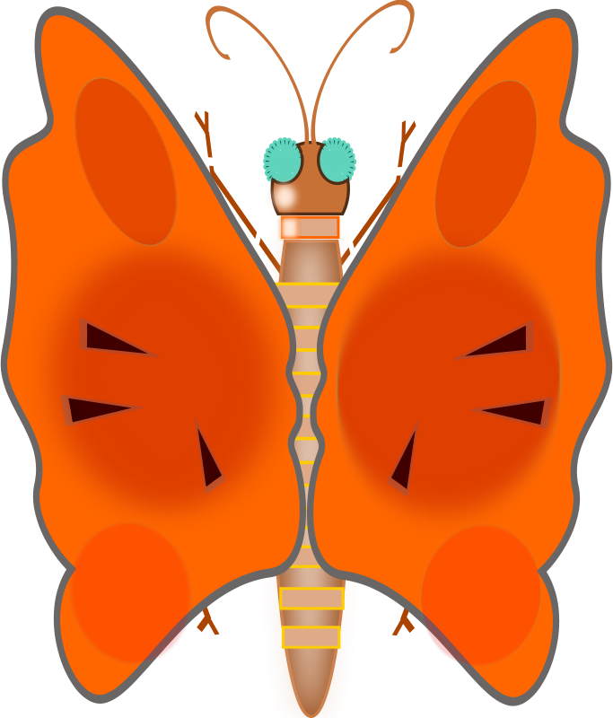 683x800 Free Clipart Butterfly Zesarvictoria