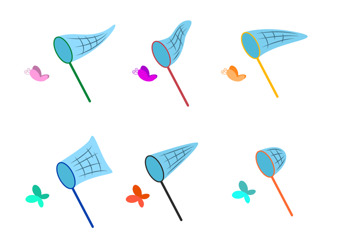 700x490 Butterfly Net Vector