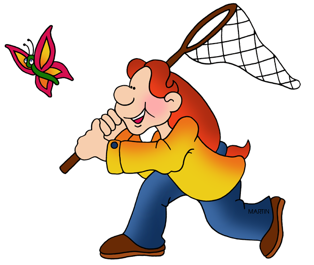 648x547 Toys And Games Clip Art By Phillip Martin, Butterfly Net