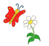 195x186 Free Butterfly Clipart