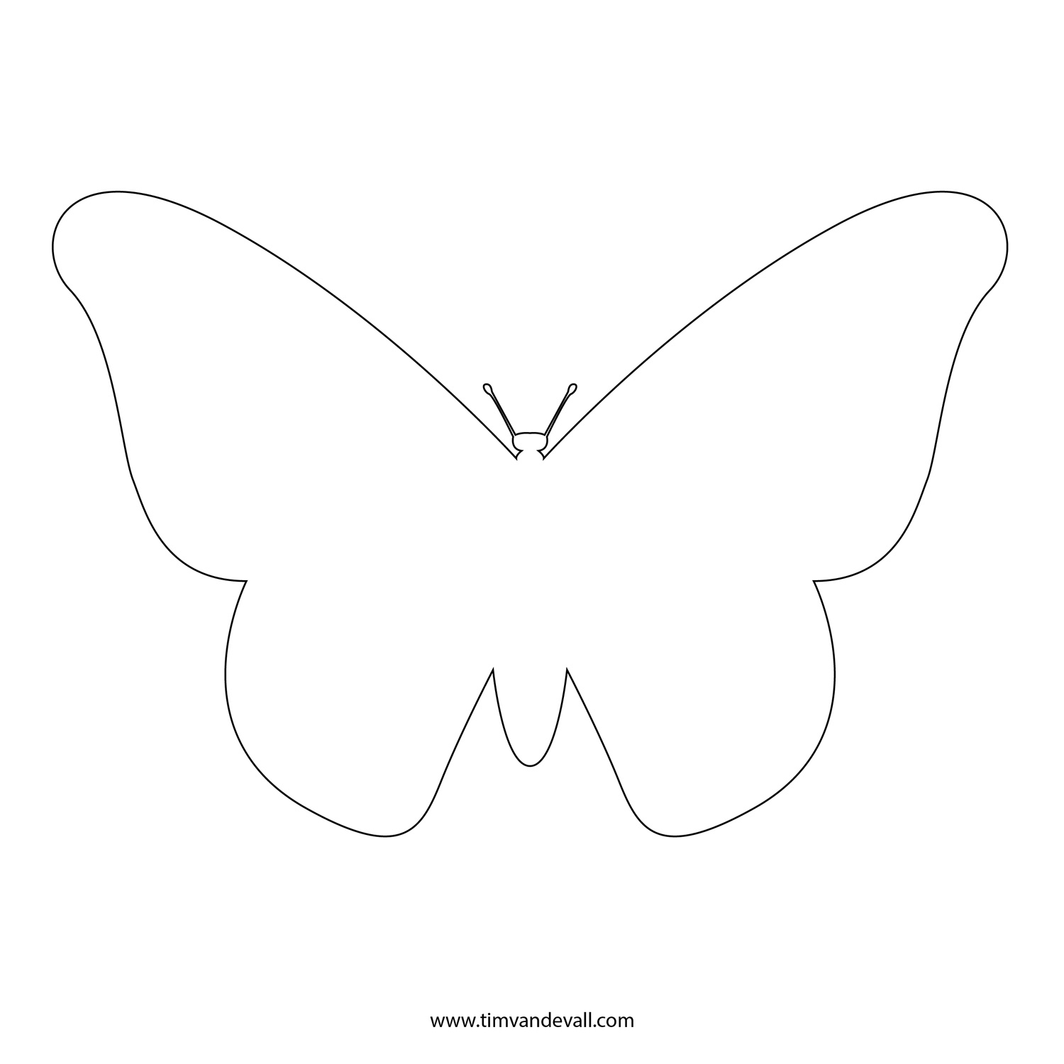 1500x1500 Outline Drawing Of Butterfly Best Ideas About Butterfly