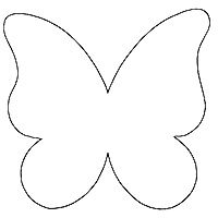 200x200 Papillon Clipart Cute Butterfly Outline