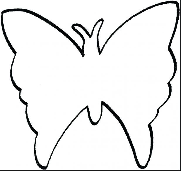 618x584 Pin Drawn Butterfly Wing 5 Clipart Outline Pictures Of Butterflies