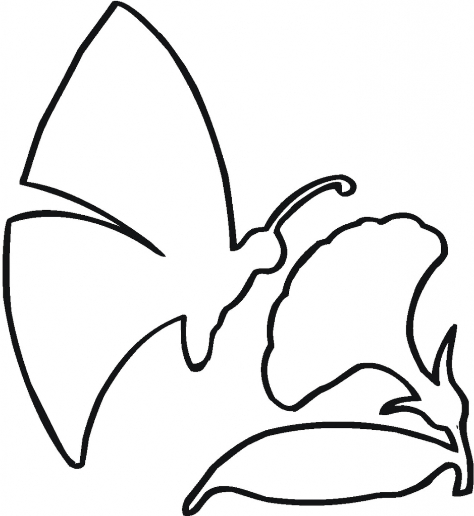 939x1024 Butterfly Drawing Outline Butterfly Outline Clipart Clipart Panda