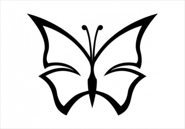 Butterfly Outline Image