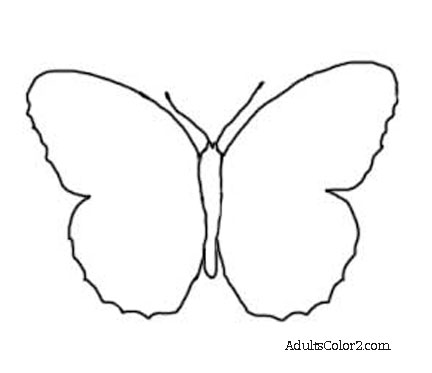 432x373 Butterfly Outline Or Silhouette Basic Butterfly Shapes
